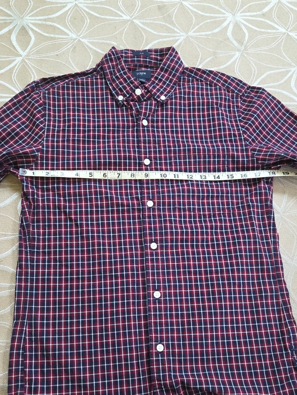 J. Crew Red White And Blue Long Sleeved Button Up Shirt!
